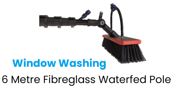 6-metre-fibreglass-pole.png Window Cleaning Equipment 6 Metre Fibreglass Window Cleaning Waterfed Pole