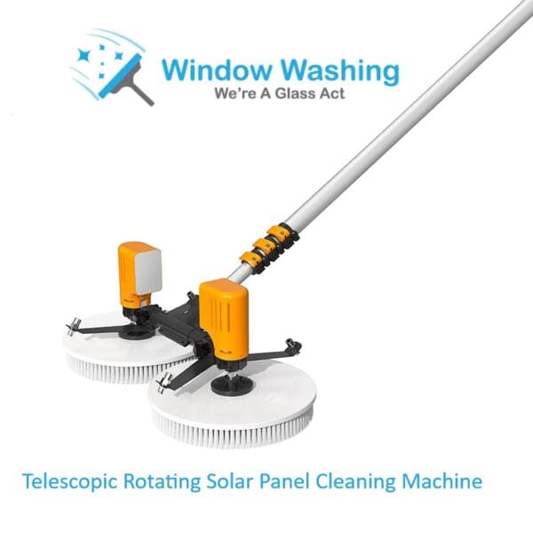 Telescopic Rotating Solar Panel Cleaning Machine 3.5m Dual Power Supply