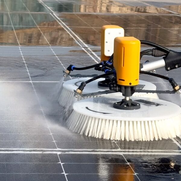 Telescopic Rotating Solar Panel Cleaning Machine 3.5m Dual Power Supply