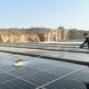 Telescopic Rotating Solar Panel Cleaning Machine 3.5m Dual Power Supply