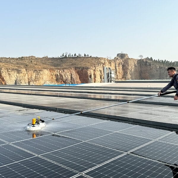 Telescopic Rotating Solar Panel Cleaning Machine 3.5m Dual Power Supply