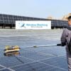 Solar cleaning equipment 7.5m Pole Kit – Dual Power Version Rotating Solar Brush Cleaner