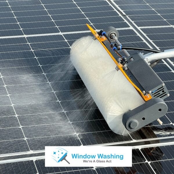 Solar cleaning equipment 7.5m Pole Kit – Dual Power Version Rotating Solar Brush Cleaner
