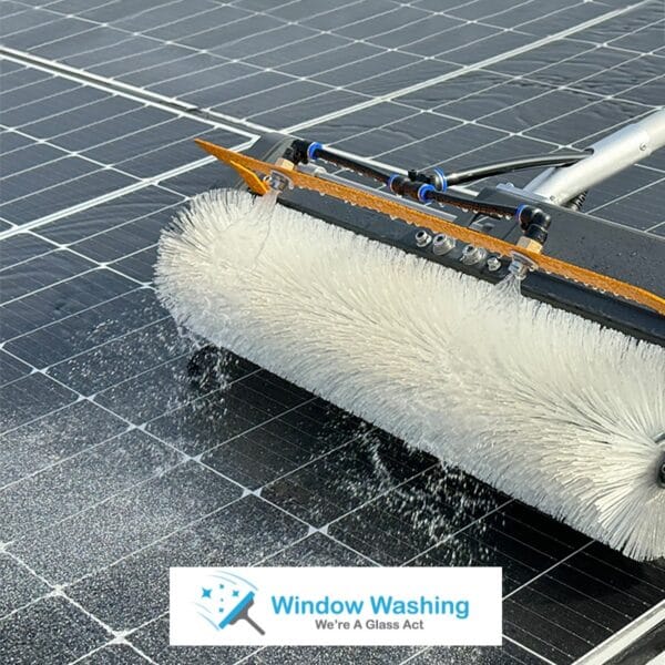 Solar cleaning equipment 7.5m Pole Kit – Dual Power Version Rotating Solar Brush Cleaner